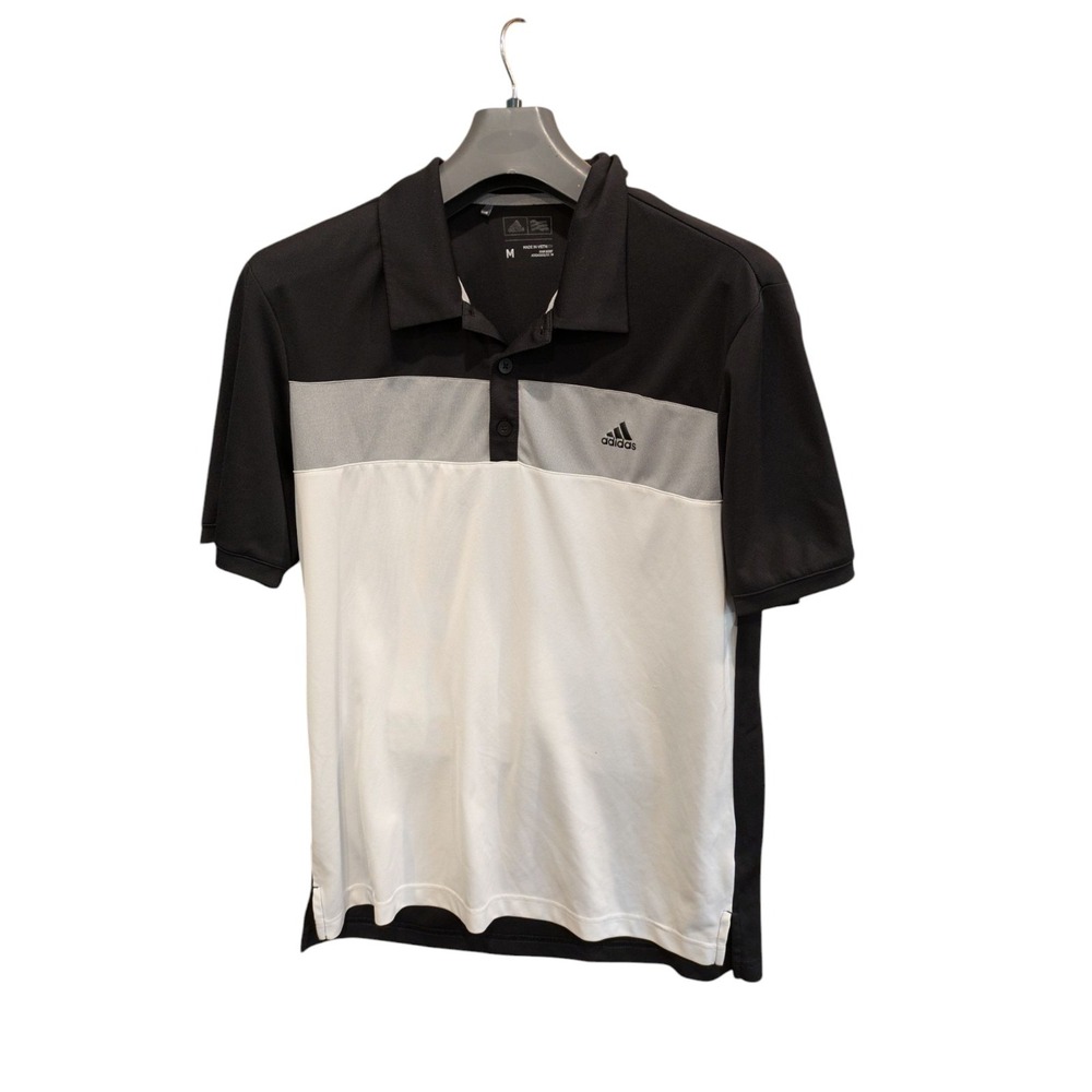 Adidas Golf Polo Shirt Men Medium  Short‎ Sleeve